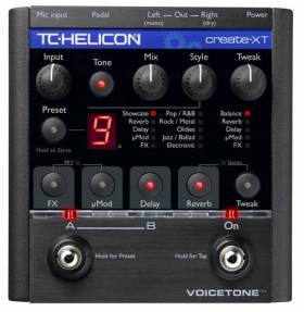TC Helicon VoiceTone Create XT Профессиональный напольный вокальный процессор эффектов TC Helicon VoiceTone Create XT