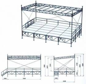  продам разборную сцену  