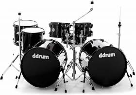 ddrum Journeyman Double Down 7-Piece Drum Kit Mid Black