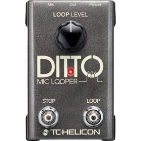 напольная вокальная педаль эффектов: лупер TC Helicon DITTO MIC LOOPER