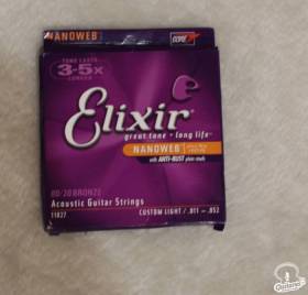 струны Elixir Nanoweb Bronze, 11-52