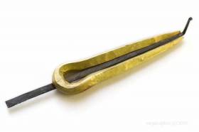 Латунная тонкая массивная - Непальский варган (мурчунга)