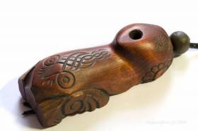 Сирин поющий - Резной футляр для алтайского варгана