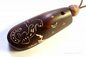 Снежный Барс - Резной футляр для алтайского варгана