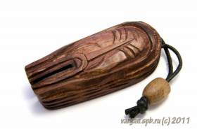 Юч-Курбустан резной 75x30 - Резной футляр для алтайского варгана