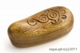 Футляр для большого кубыза из каштана - Футляр для татарского варгана (кубыза)