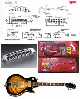 Тремоло для LP  Bigsby B7 + роликовый бридж Schaller STM 