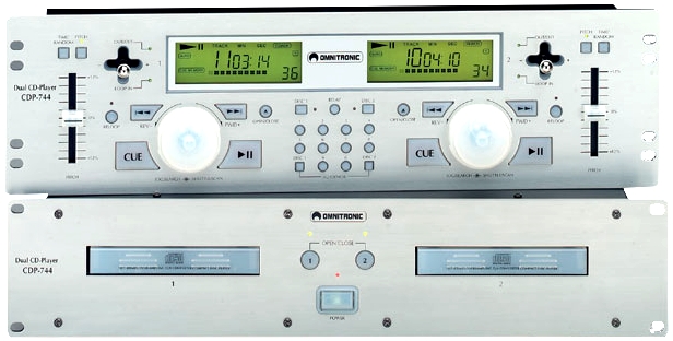 DJ CD проигрыватели OMNITRONIC cdp 744 DJ CD проигрыватели OMNITRONIC cdp 744