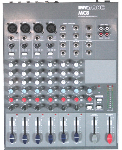 Аналоговый микшер INVOTONE MC8