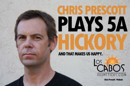 Chris Prescott - новый эндорсер Los Cabos Drumsticks