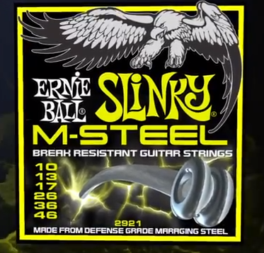 Струны Ernie Ball M-Steel для электрогитар