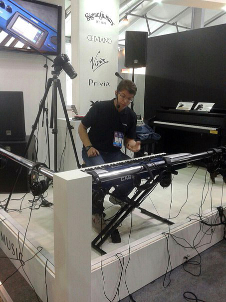NAMM Musikmesse Russia 2015:Презентация Casio
