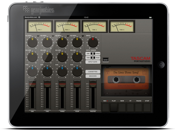 Tascam Portastudio iPad