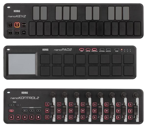 Korg nanoSERIES2 nanoKEY2, nanoPAD2, nanoKONTROL2
